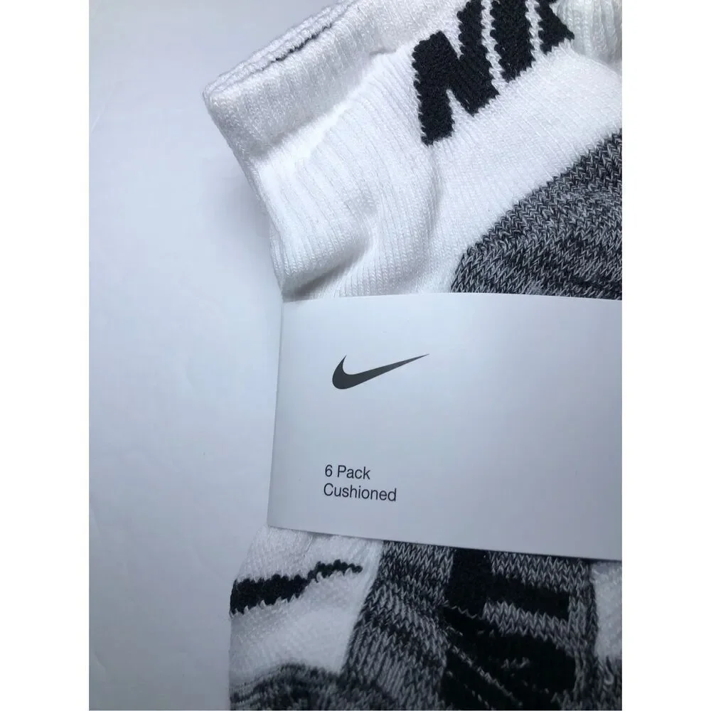Nike Kids Cushioned Ankle Socks 6-Pack 10C-3Y
